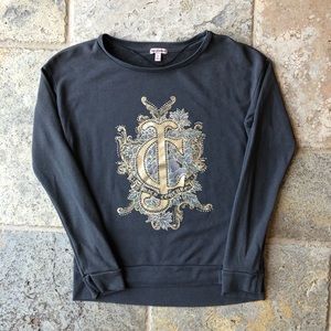 Juicy Couture Long Sleeve Bling Sweatshirt